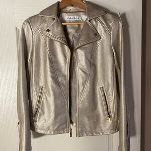 Kenneth Cole Metallic Gold Women's Jacket